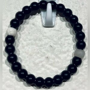 Black and White Rubber Bracelet